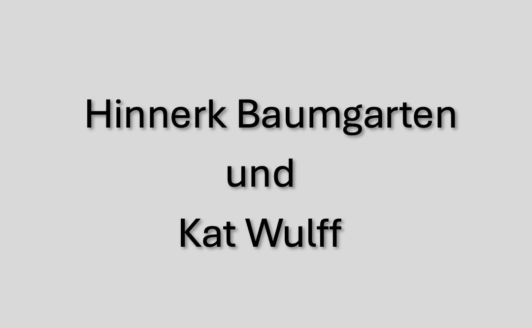 3. Oktober 2025 – Musikalische Lesung mit Hinnerk Baumgarten und Kat Wulff